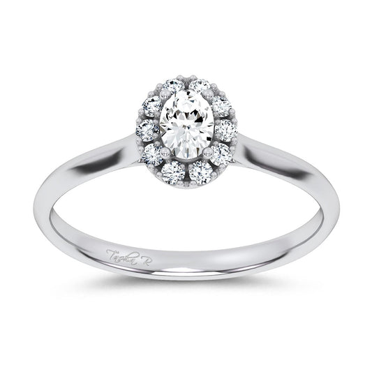 0.33 ct Lab Grown Diamond Promise Ring in 14K Gold