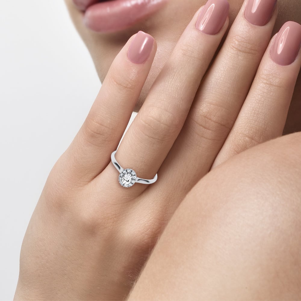 0.33 ct Lab Grown Diamond Promise Ring in 14K Gold