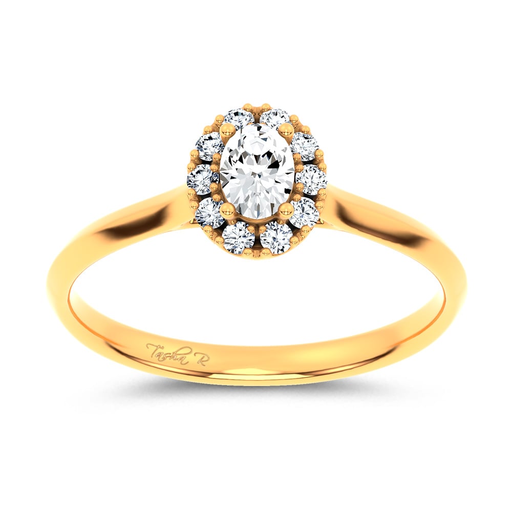 0.33 ct Lab Grown Diamond Promise Ring in 14K Gold