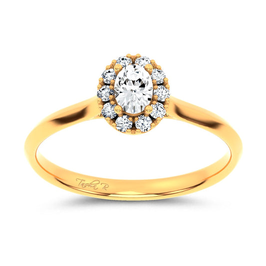 0.33 ct Lab Grown Diamond Promise Ring in 14K Gold