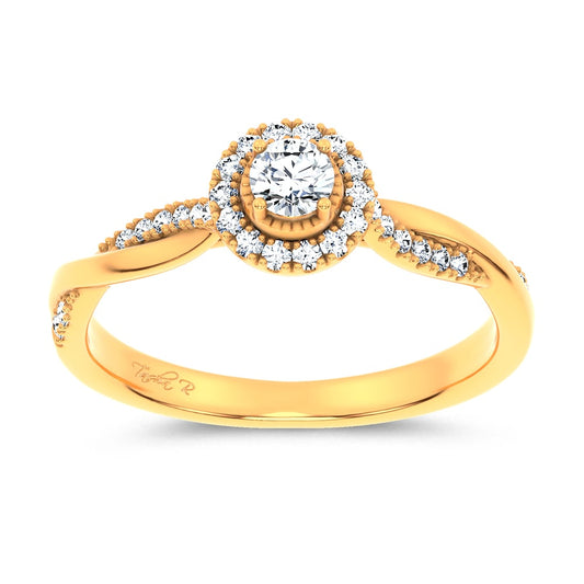0.33 ct Lab Grown Diamond Ring in 14K Gold