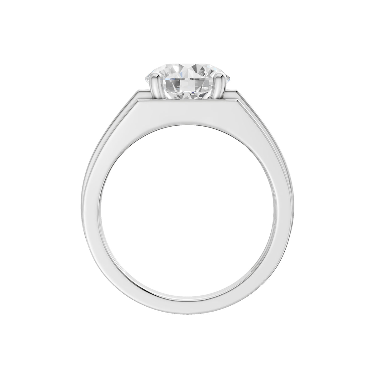 3.00 ct Men's Lab Grown Diamond Ring in 14K Gold
