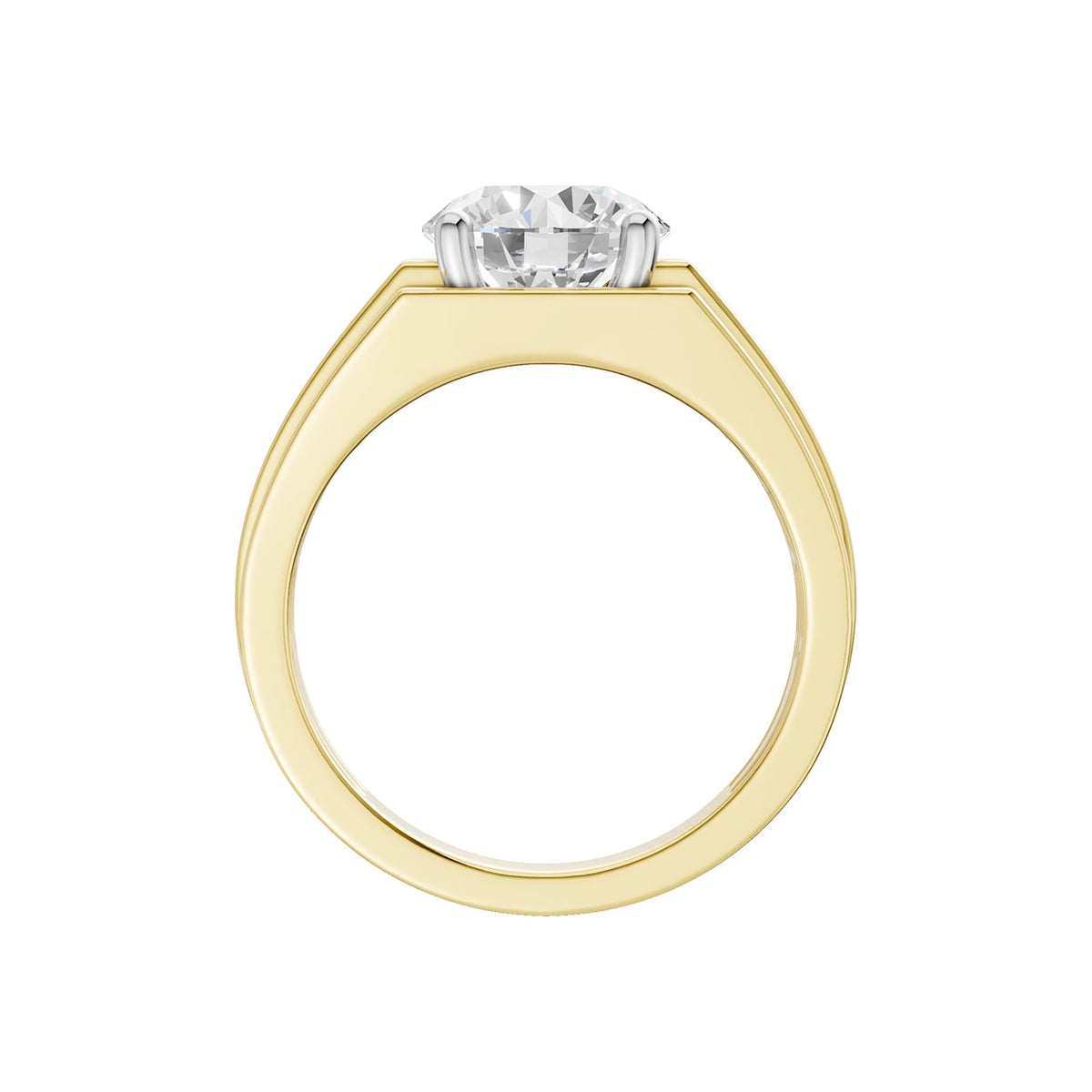 3.00 ct Men's Lab Grown Diamond Ring in 14K Gold