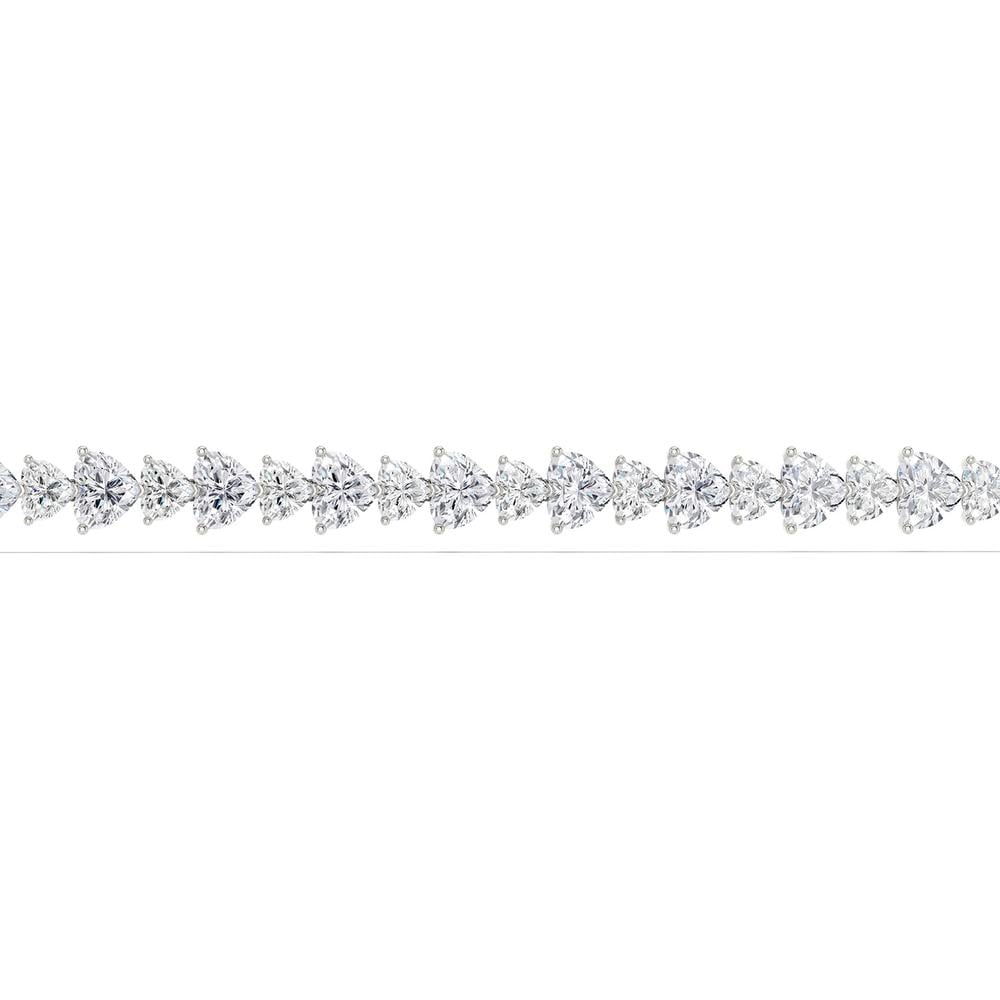 11.52 ct Lab Grown Diamond Bracelet in 14K Gold