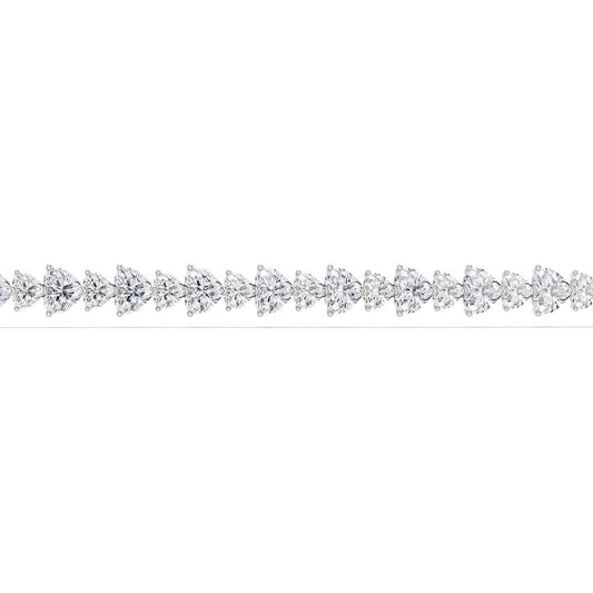 11.52 ct Lab Grown Diamond Bracelet in 14K Gold