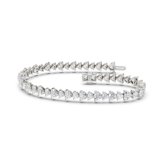 11.52 ct Lab Grown Diamond Bracelet in 14K Gold