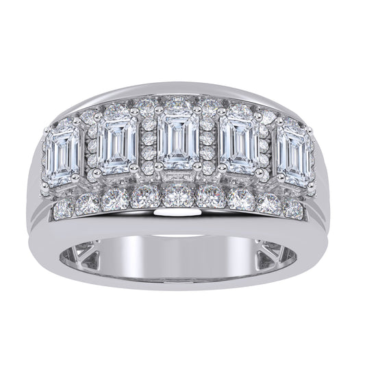 3.50 ct Men's Lab Grown Diamond Band in 14K Gold