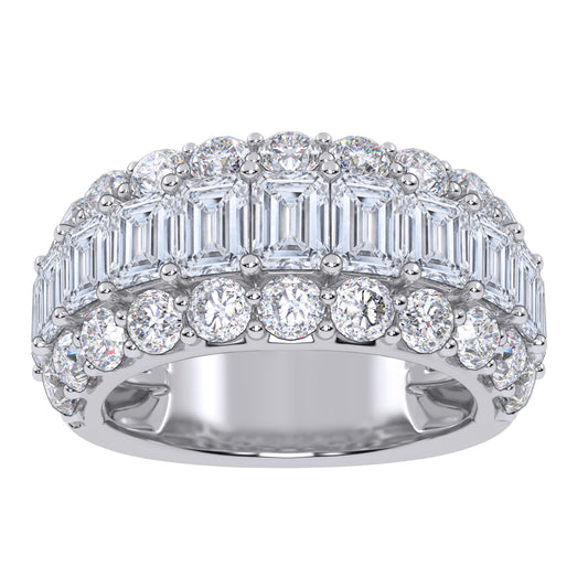 5.00 ct Men's Lab Grown Diamond Band in 14K Gold