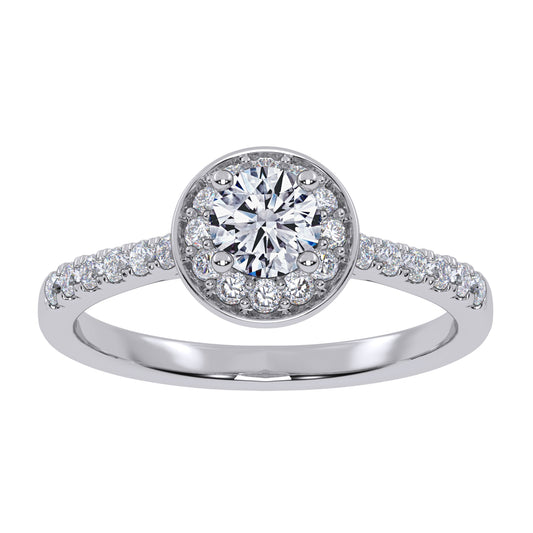 0.50 ct Lab Grown Diamond Promise Ring in 10K Gold