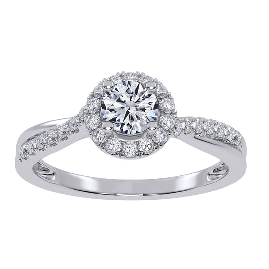 0.50 ct Lab Grown Diamond Promise Ring in 10K Gold