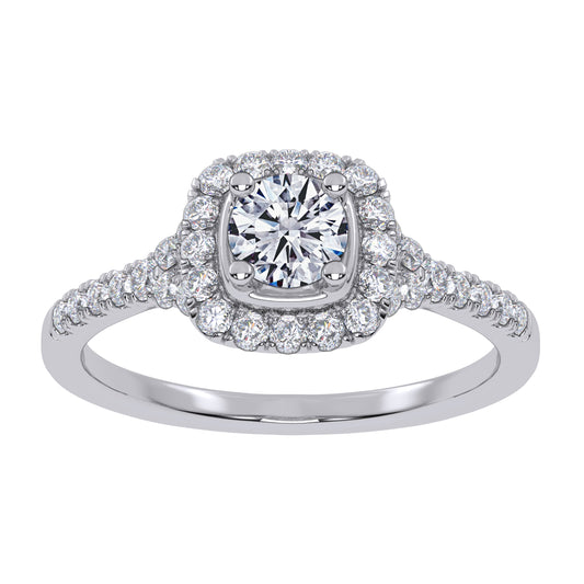 0.50 ct Lab Grown Diamond Promise Ring in 10K Gold