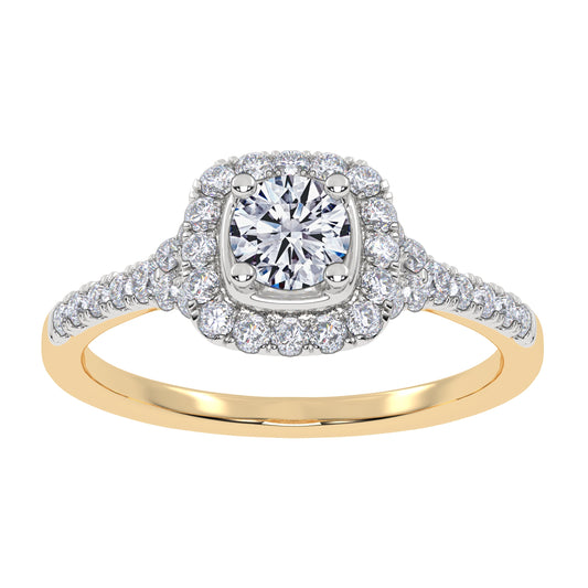 0.50 ct Lab Grown Diamond Promise Ring in 10K Gold