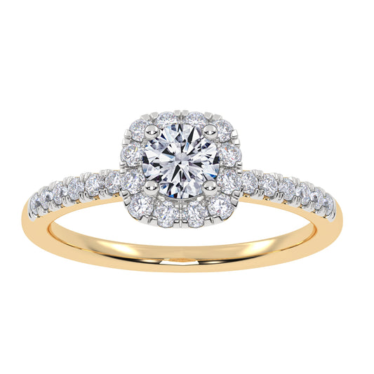 0.50 ct Lab Grown Diamond Promise Ring in 10K Gold
