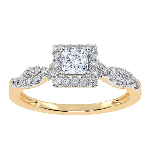 0.51 ct Lab Grown Diamond Promise Ring in 10K Gold