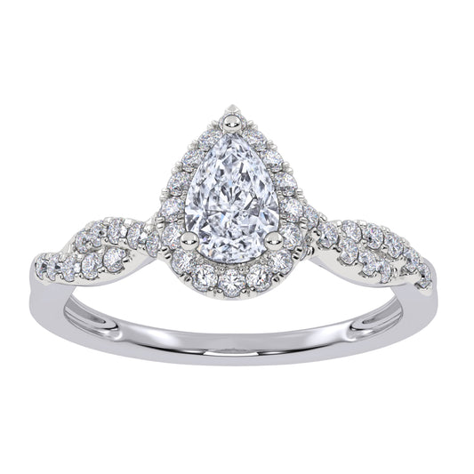 0.51 ct Lab Grown Diamond Promise Ring in 10K Gold