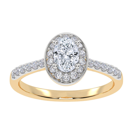 0.51 ct Lab Grown Diamond Promise Ring in 10K Gold