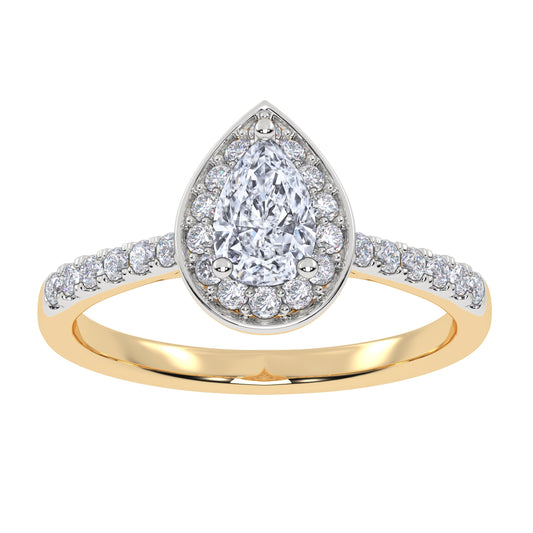 0.51 ct Lab Grown Diamond Promise Ring in 10K Gold