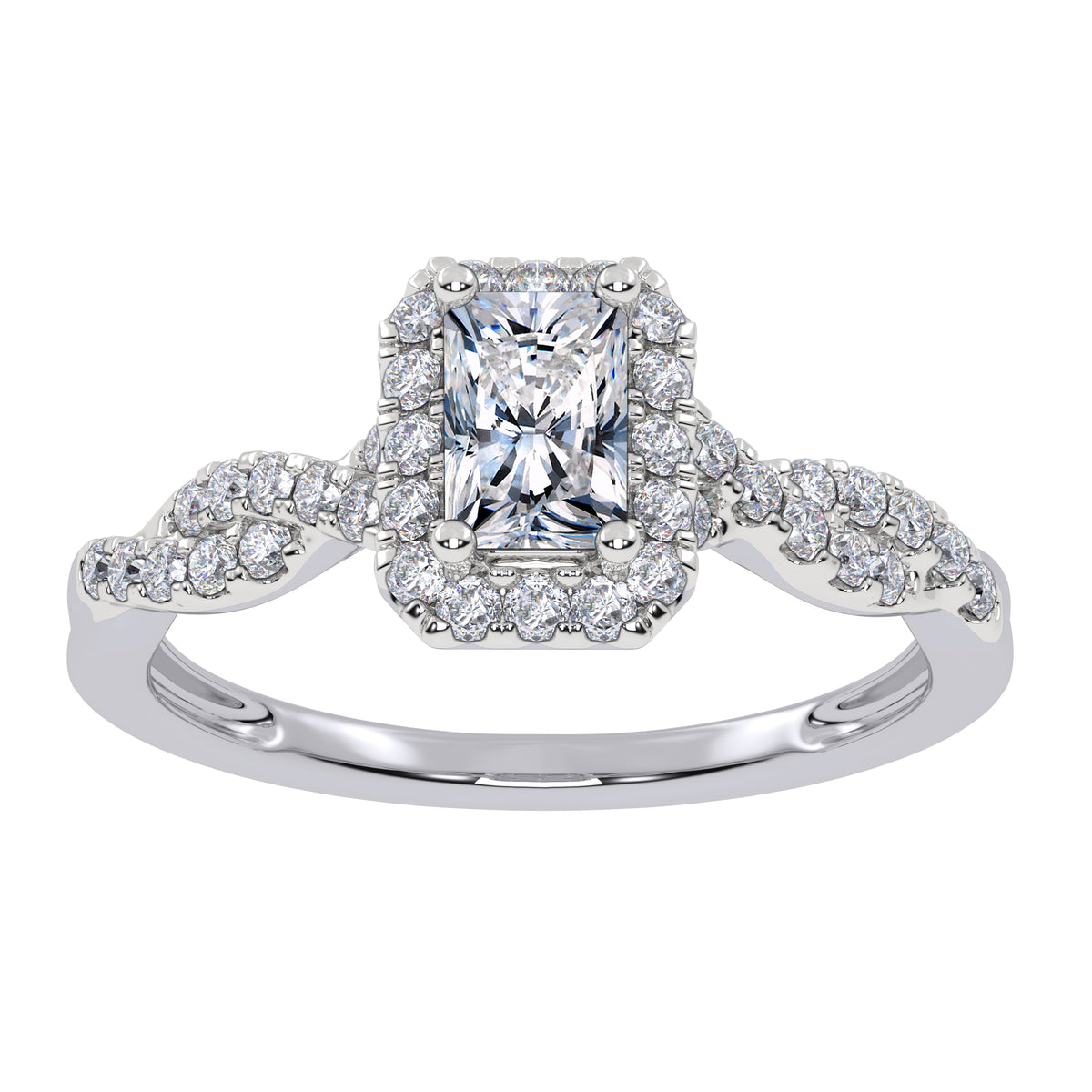 0.51 ct Lab Grown Diamond Promise Ring in 10K Gold