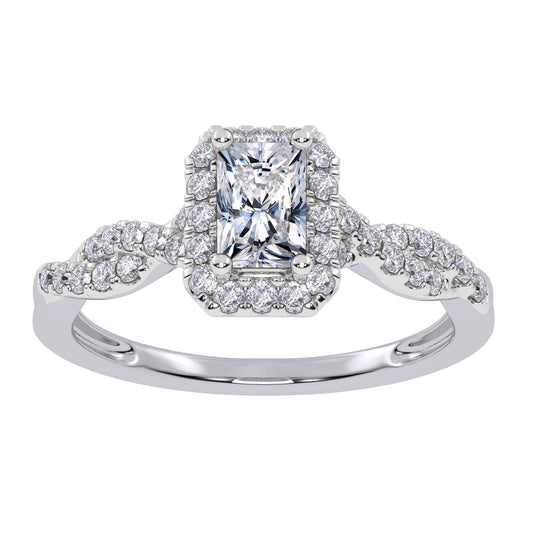0.51 ct Lab Grown Diamond Promise Ring in 10K Gold
