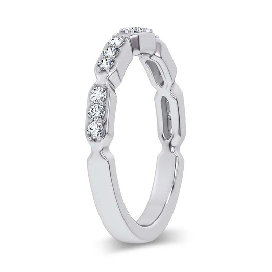 14K 0.25CT Certified Lab Grown Fancy Band