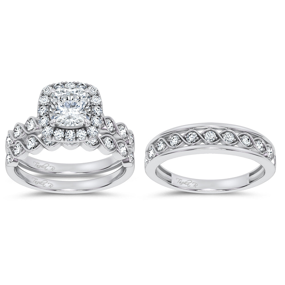 14K 2.76CT Certified Lab Grown TRIO SET