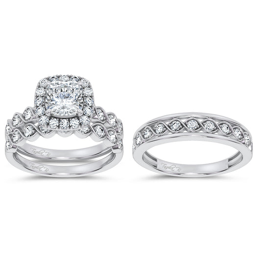14K 2.76CT Certified Lab Grown TRIO SET