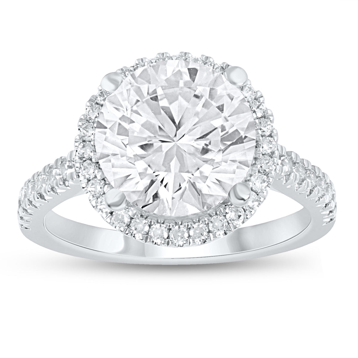 10K 4.50CT Certified Lab Grown Diamond Engagement Ring