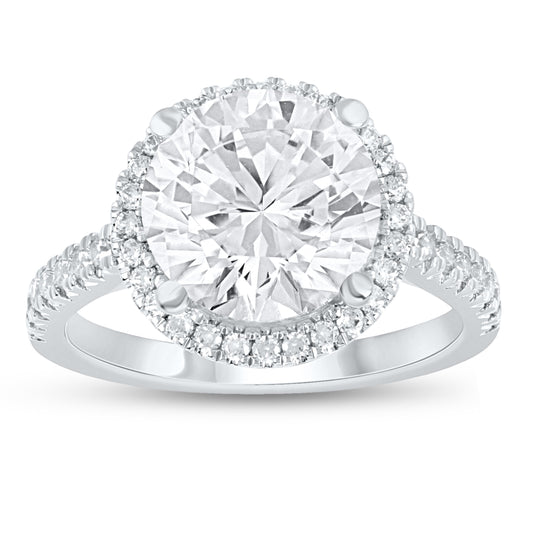 10K 4.50CT Certified Lab Grown Diamond Engagement Ring