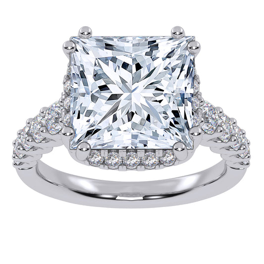 10K 4.75CT Certified Lab Grown Diamond Engagement Ring
