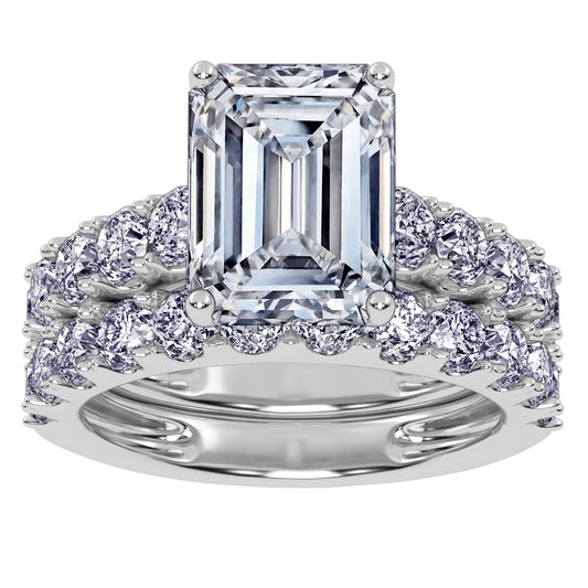 10K 5.00CT Certified Lab Grown DIAMOND BRIDAL SET
