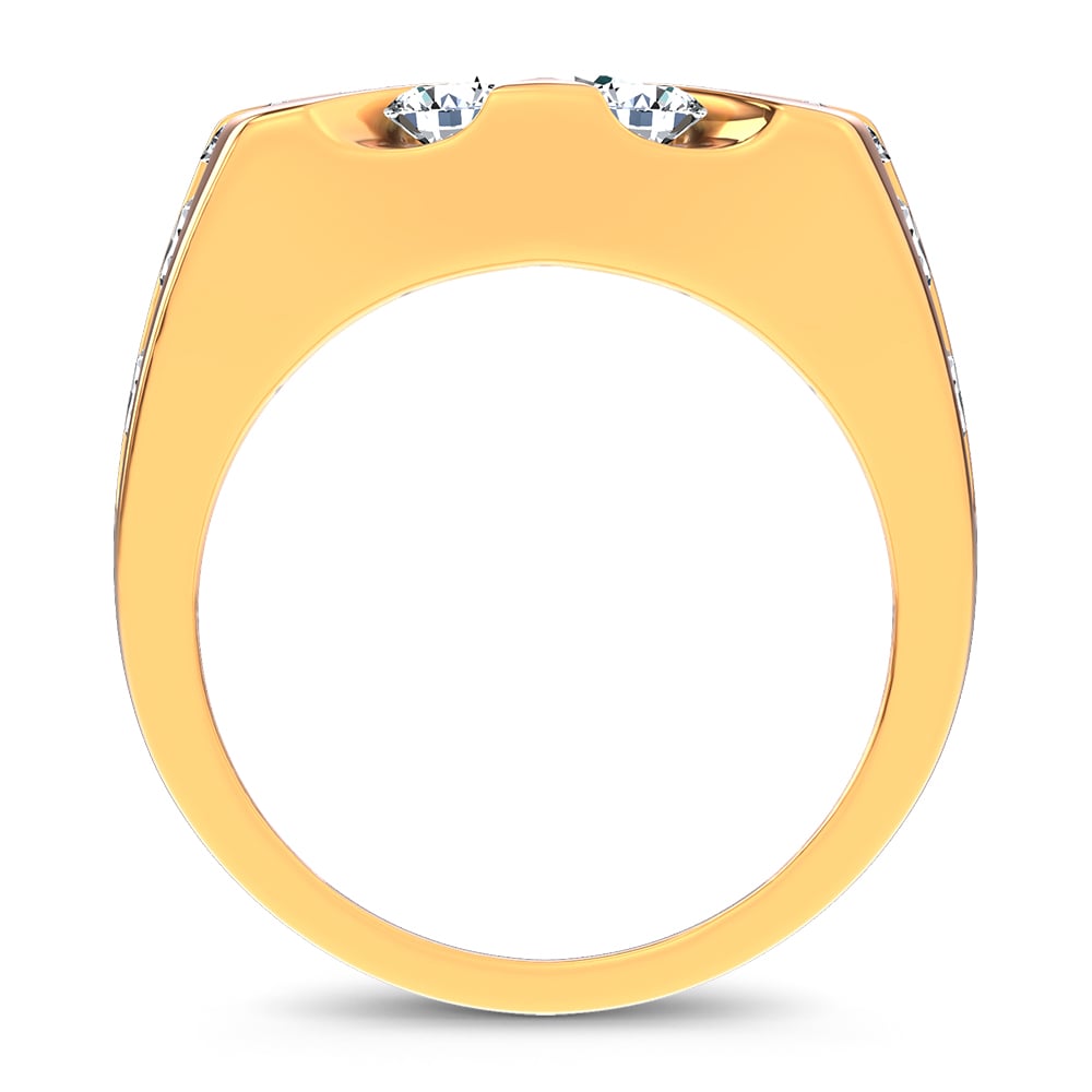 5.00 ct Men's Lab Grown Diamond Ring in 14K Gold