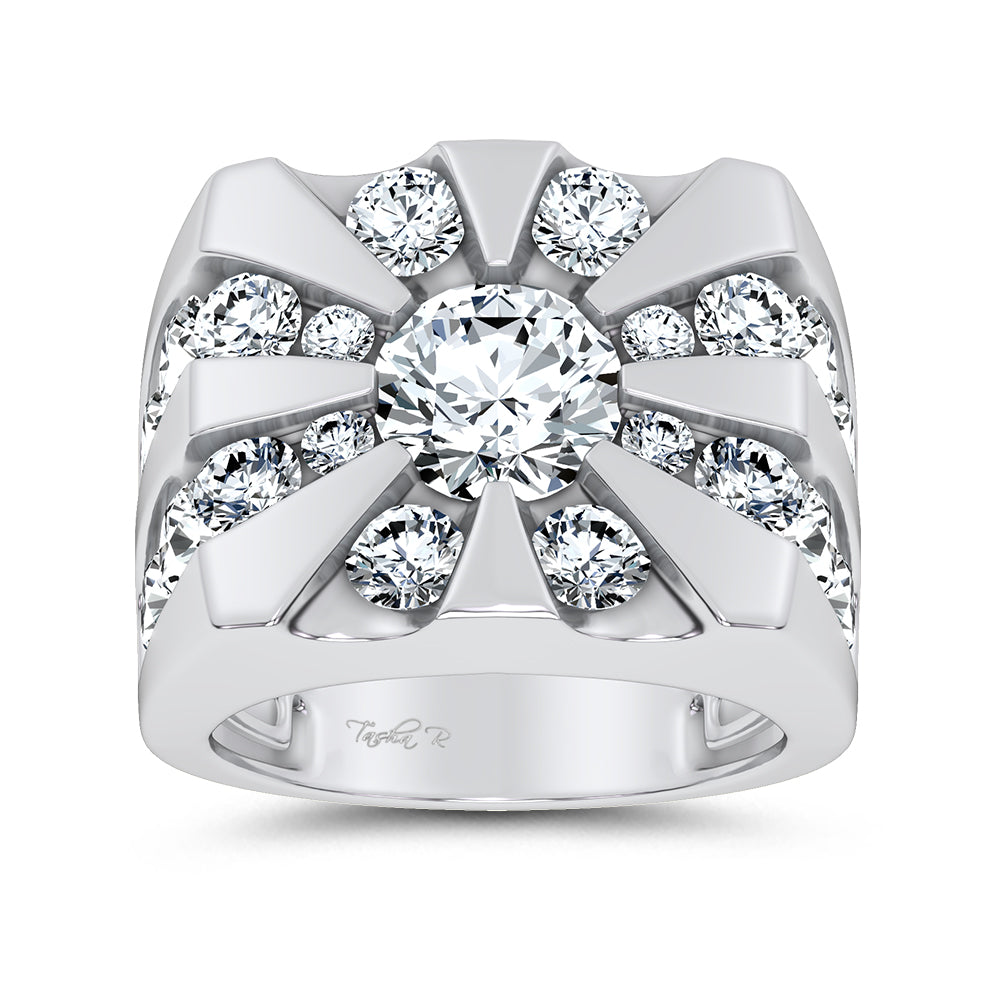 7.00 ct Men's Lab Grown Diamond Ring in 14K Gold