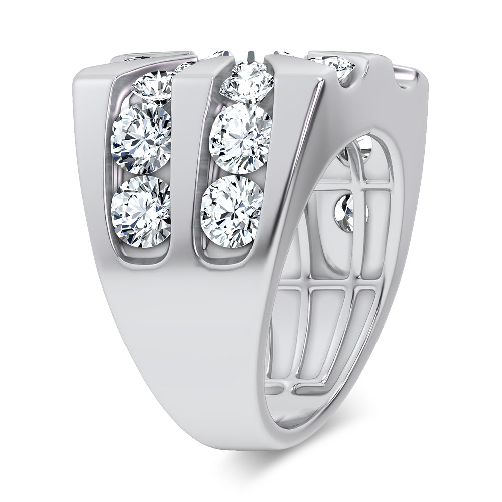 7.00 ct Men's Lab Grown Diamond Ring in 14K Gold