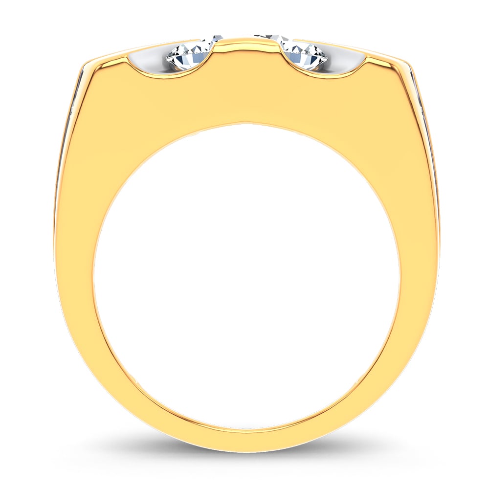 7.00 ct Men's Lab Grown Diamond Ring in 14K Gold
