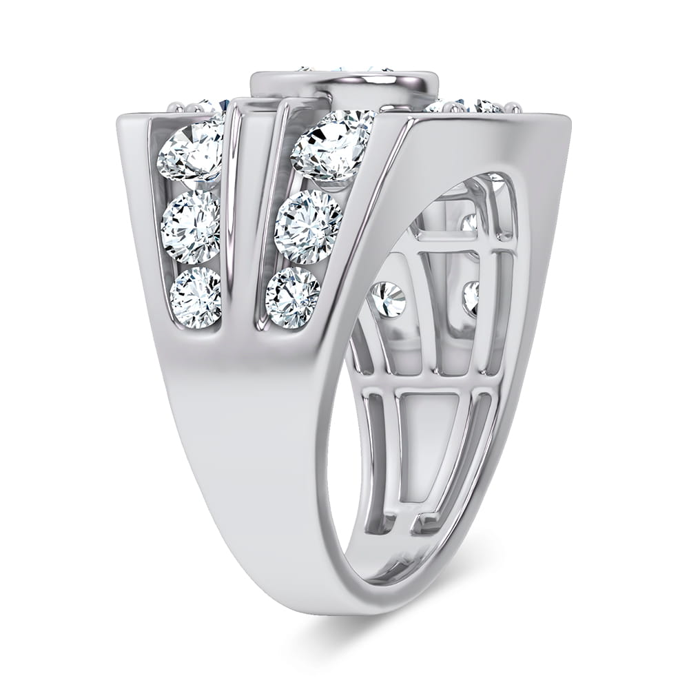 4.75 ct Men's Lab Grown Diamond Ring in 14K Gold