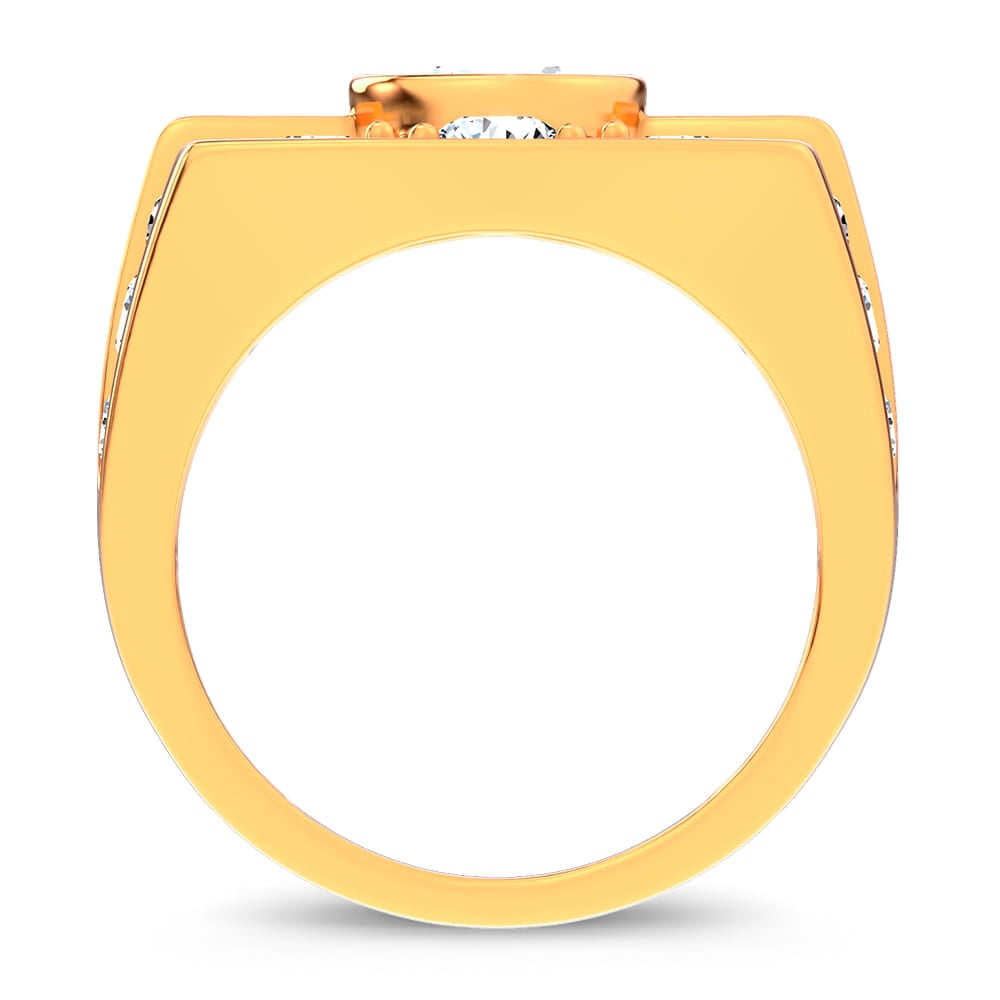 4.75 ct Men's Lab Grown Diamond Ring in 14K Gold