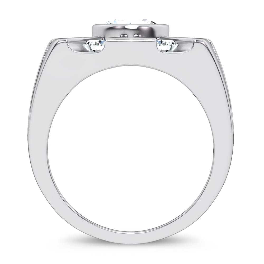 4.49 ct Men's Lab Grown Diamond Ring in 14K Gold
