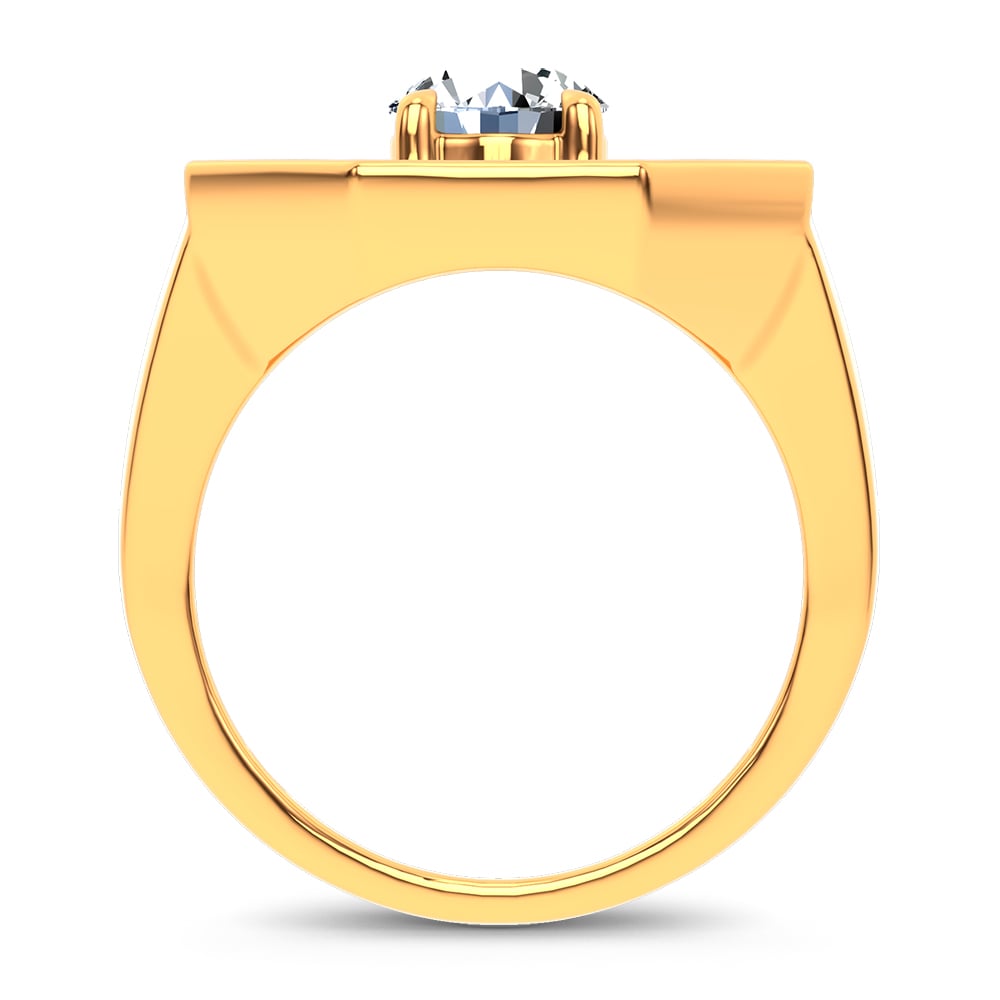 3.00 ct Men's Lab Grown Diamond Ring in 14K Gold