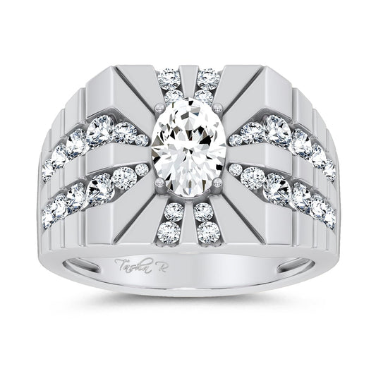 2.25 ct Men's Lab Grown Diamond Ring in 14K Gold