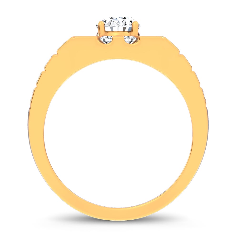 2.25 ct Men's Lab Grown Diamond Ring in 14K Gold