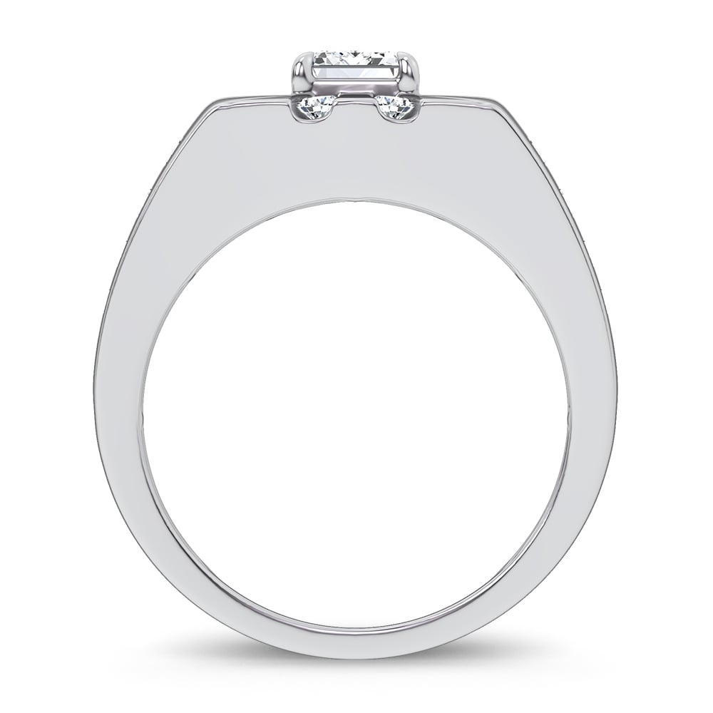3.00 ct Men's Lab Grown Diamond Ring in 14K Gold