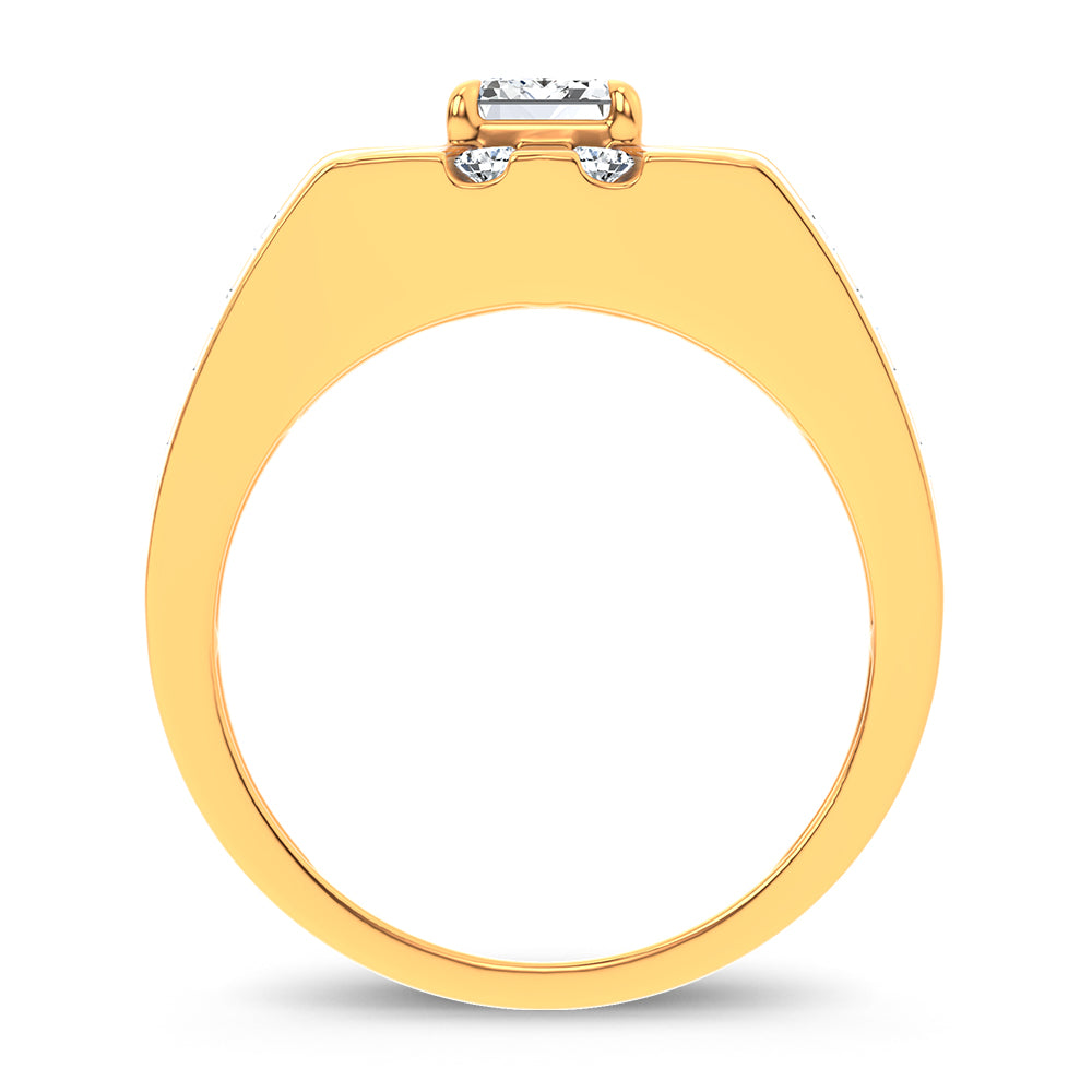 3.00 ct Men's Lab Grown Diamond Ring in 14K Gold