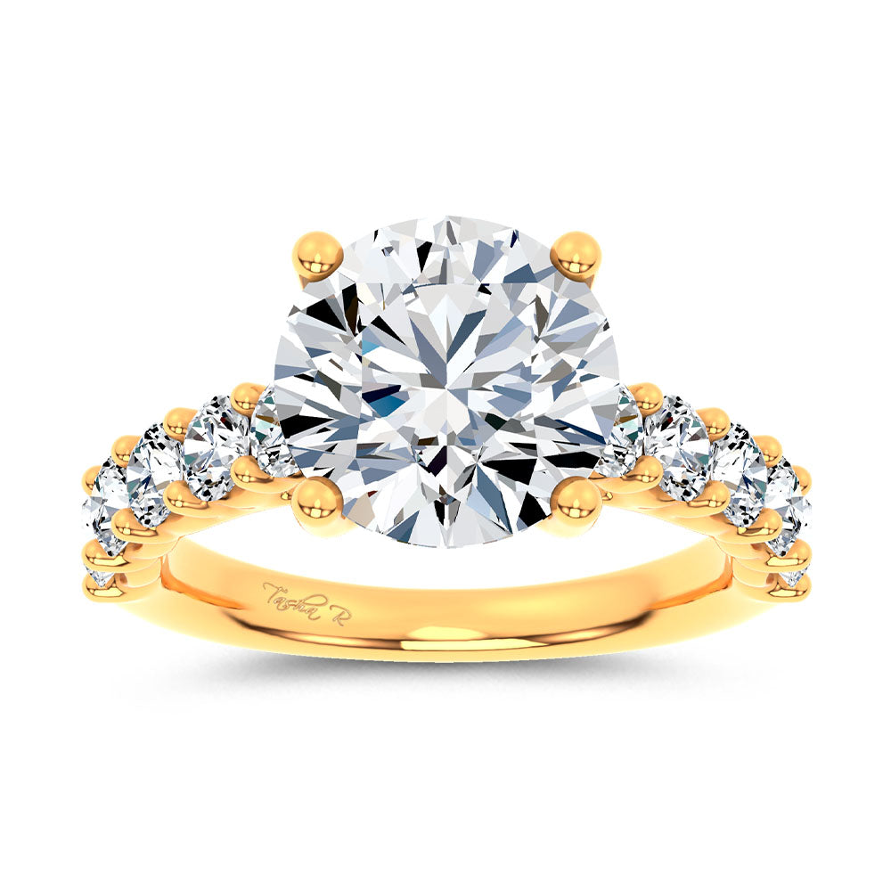 14K 4.20CT Certified Lab Grown Engagement Ring