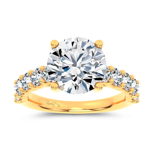 14K 4.20CT Certified Lab Grown Engagement Ring